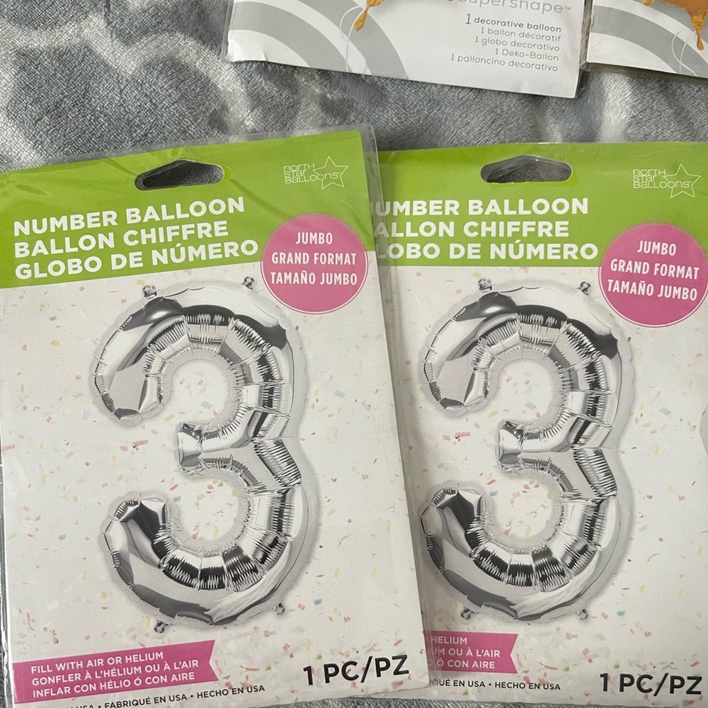 # 3, 34” helium balloon jumbo grand format brand new pack of 2